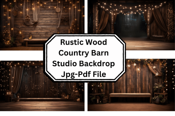 Download Rustic Wood Country Barn Studio Backdrop - Rustic Collection