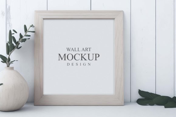 Download Rustic Interior Wood Frame in Mockup - Rustic Collection